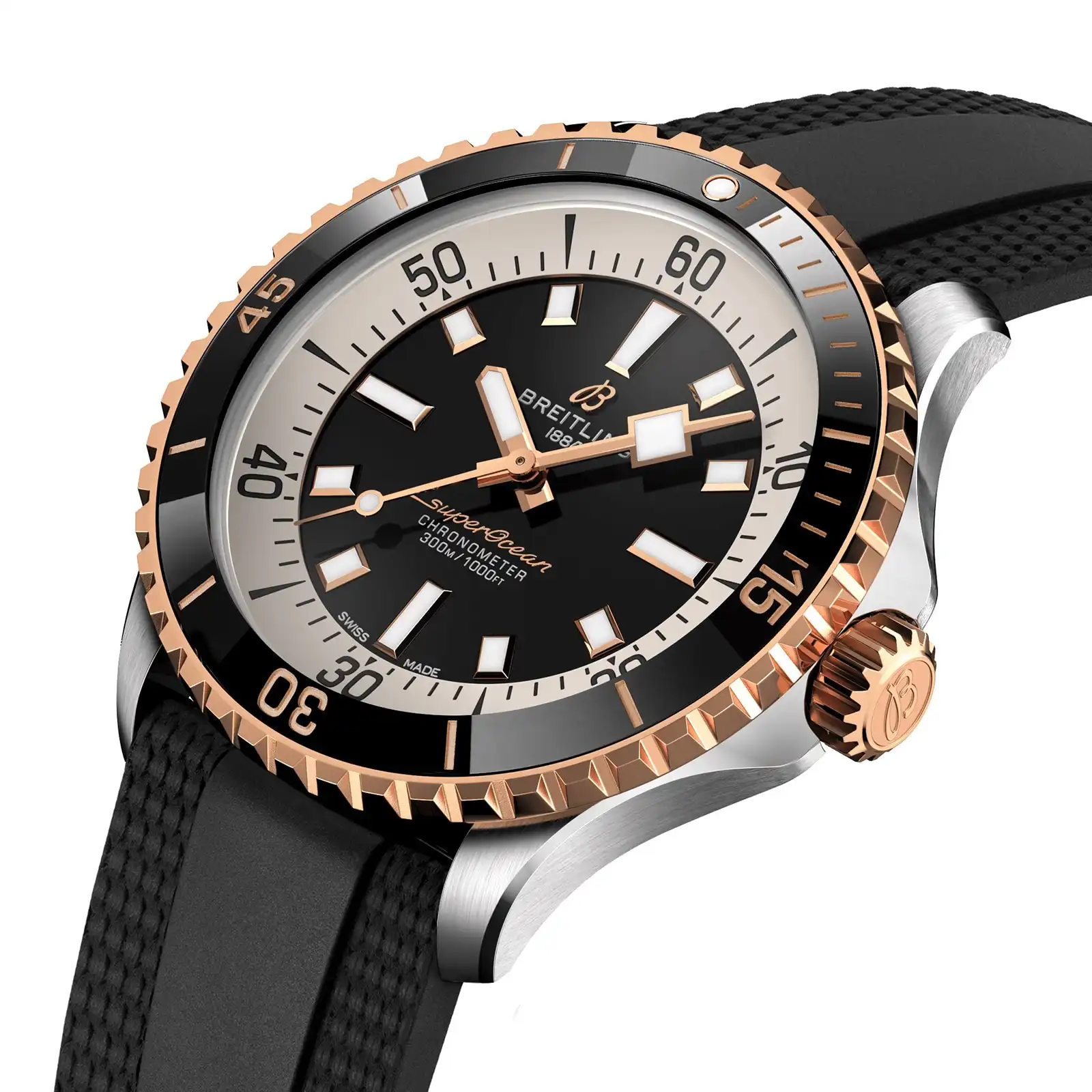 Replica Breitling Superocean Automatic 42 Stainless Steel & 18k Red Gold U17375211B1S1 - Image 2