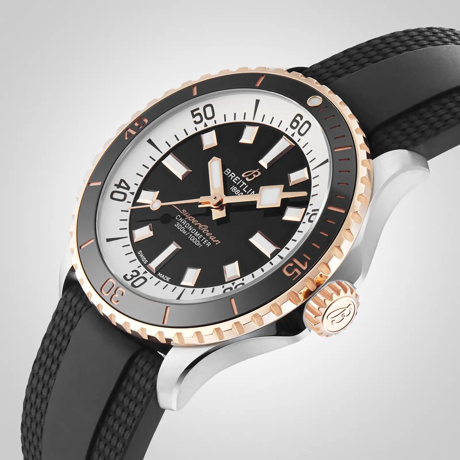 Replica Breitling Superocean Automatic 42 Stainless Steel & 18k Red Gold U17375211B1S1 - Image 8