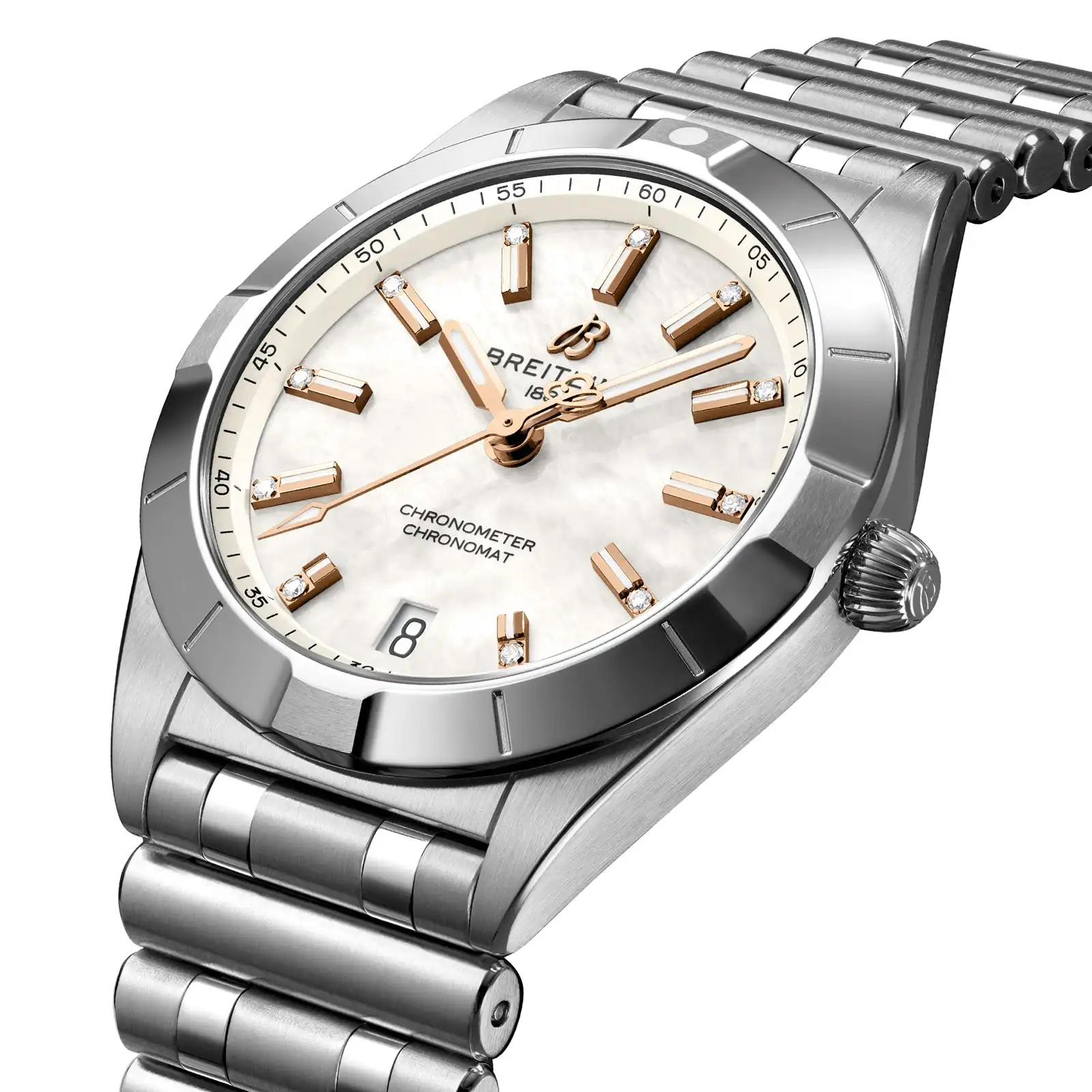 Replica Breitling Chronomat 32 Stainless Steel Mother of Pearl A77310101A4A1 - Image 2