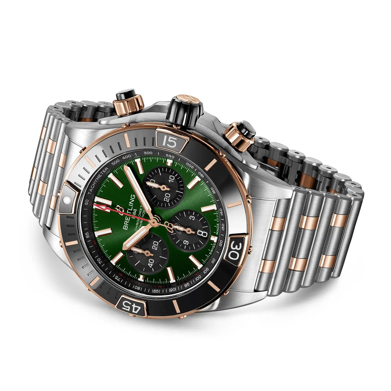 Replica Breitling Super Chronomat B01 44 Stainless Steel & 18k Red Gold UB0136251L1U1 - Image 3