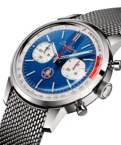 Alternative view of Replica Breitling Top Time B01 Classic Cars Shelby Cobra 41mm Mens Mesh Strap AB01763A1C1A1