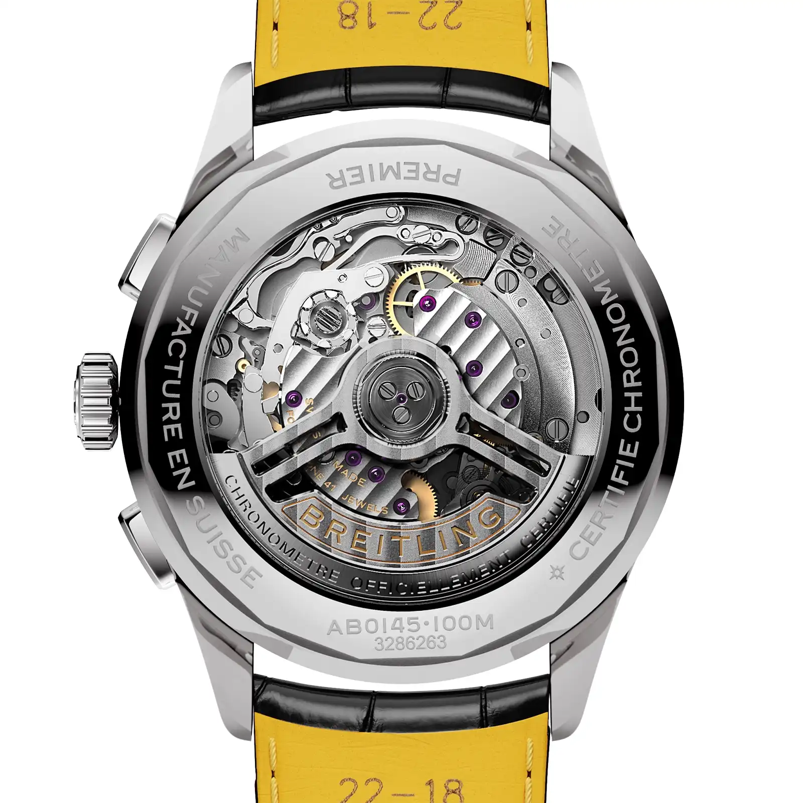 Replica Breitling Premier B01 Chronograph 42mm Mens Black AB0145221B1P1 - Image 2