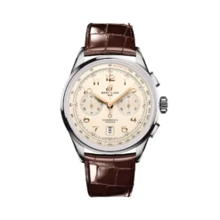 Replica Breitling Premier B01 Chronograph 42mm Mens Cream AB0145211G1P1