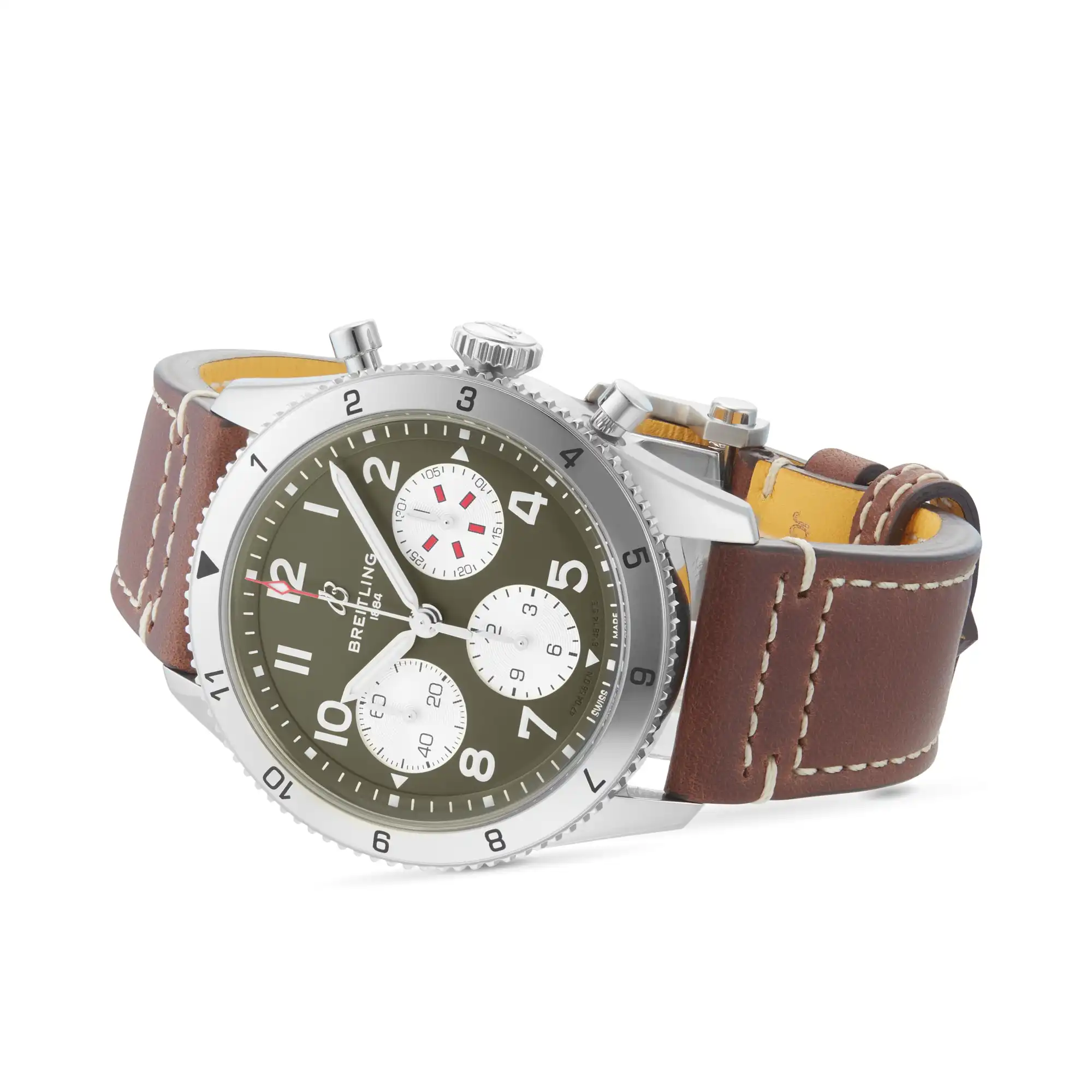 Replica Breitling Classic AVI Chronograph 42 Curtiss P-40 Warhawk Leather Strap A233802A1L1X1 - Image 4