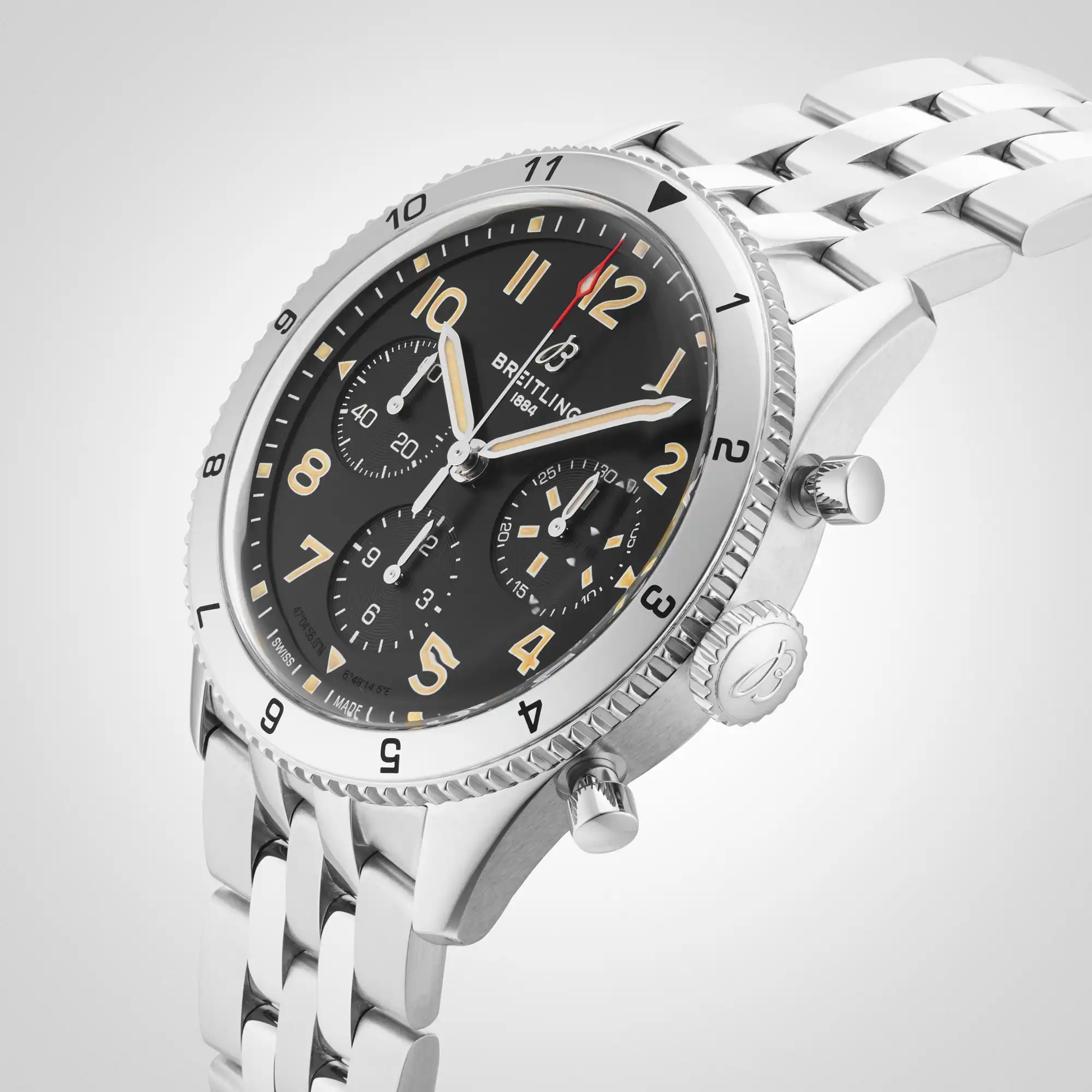 Replica Breitling Classic AVI Chronograph 42 P-51 Mustang Stainless Steel A233803A1B1A1 - Image 6