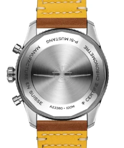 Alternative view of Replica Breitling Classic AVI Chronograph 42 P-51 Mustang Leather Strap A233803A1B1X1