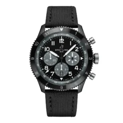 Replica Breitling Super AVI B04 Chronograph GMT Mosquito Night Fighter 46mm Mens Black SB04451A1B1X1