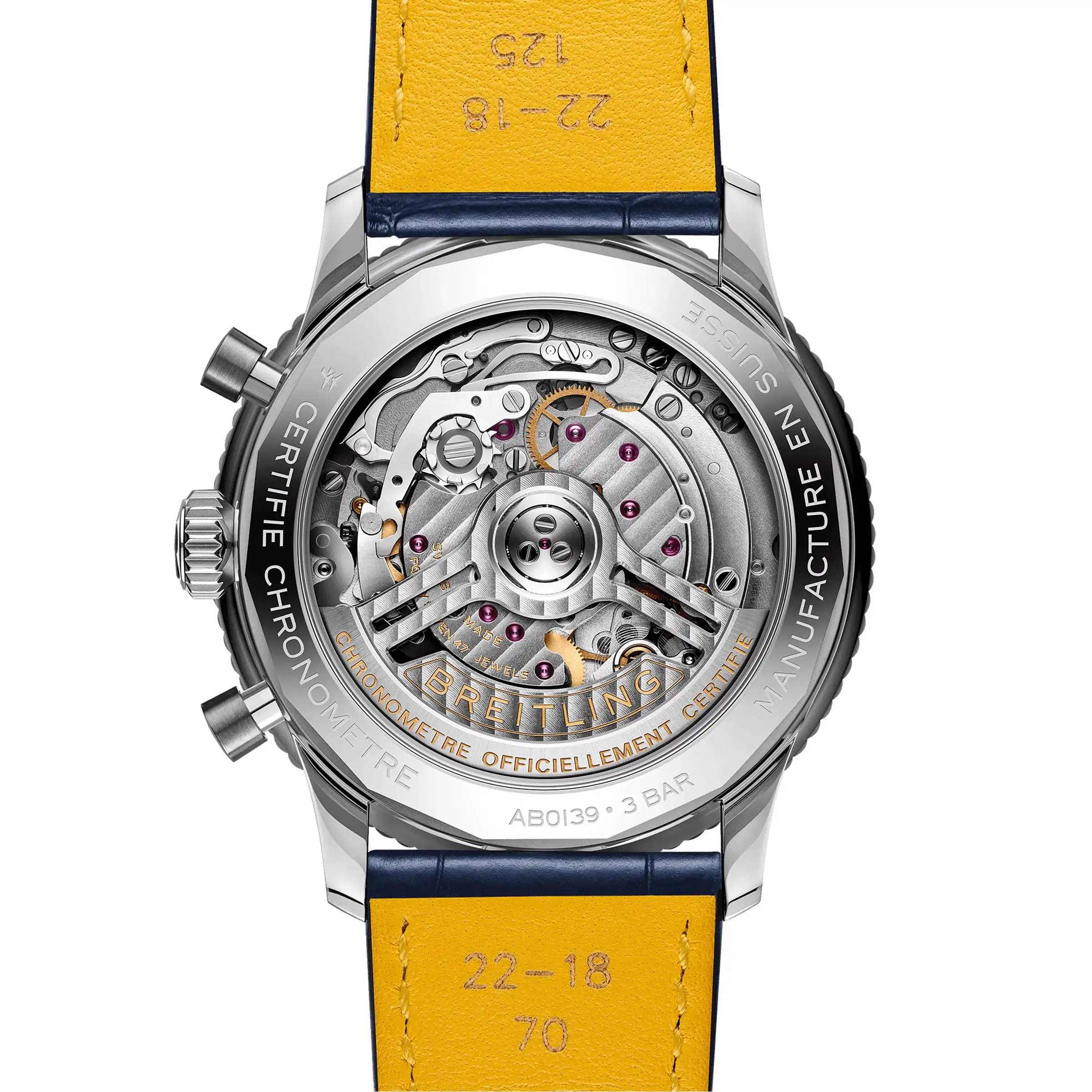 Replica Breitling Navitimer Chronograph 41mm Mens White Eyed Blue Dial AB0139631C1P1 - Image 4