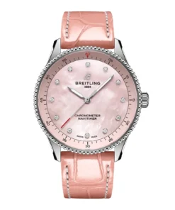 Replica Breitling Navitimer 32mm Ladies Pink Mother Of Pearl Leather A77320D91K1P1