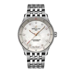 Replica Breitling Navitimer 32mm Ladies White Mother Of Pearl A77320E61A2A1