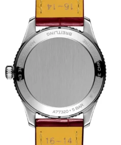Alternative view of Replica Breitling Navitimer 32mm Ladies White Mother Of Pearl Leather A77320E61A2P2