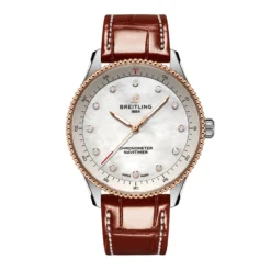 Replica Breitling Navitimer 32mm Ladies White Mother Of Pearl Leather U77320E61A1P1