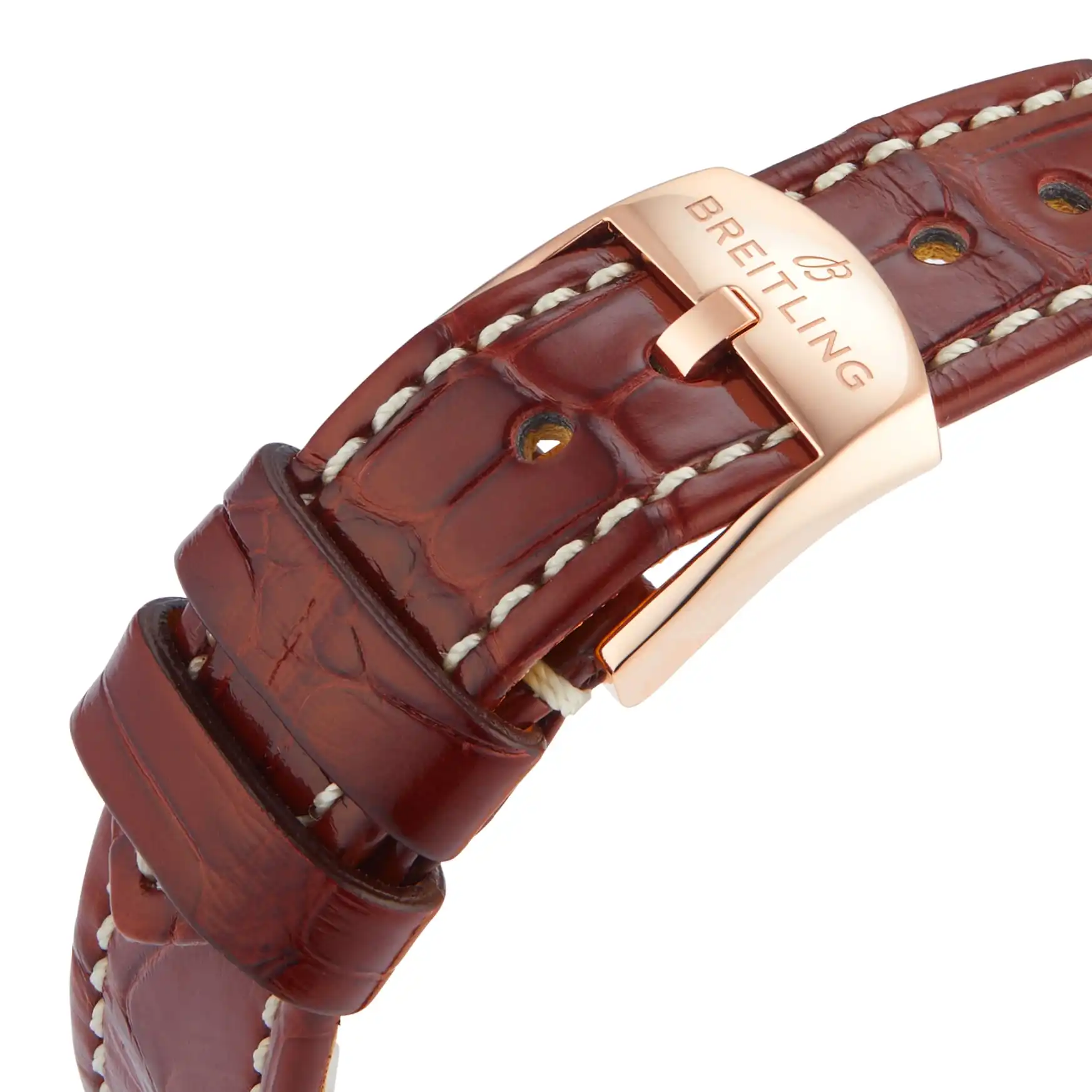 Replica Breitling Navitimer 32mm Ladies White Mother Of Pearl Leather 18k Red Gold R77320E61A1P1 - Image 7
