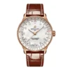 Replica Breitling Navitimer 36mm Ladies White Mother Of Pearl Leather 18k Red Gold R17327211A1P1