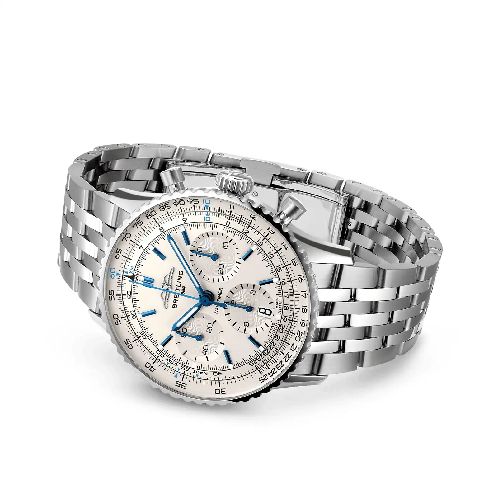 Replica Breitling Navitimer Chronograph 41mm Mens White AB0139A71G1A1 - Image 3