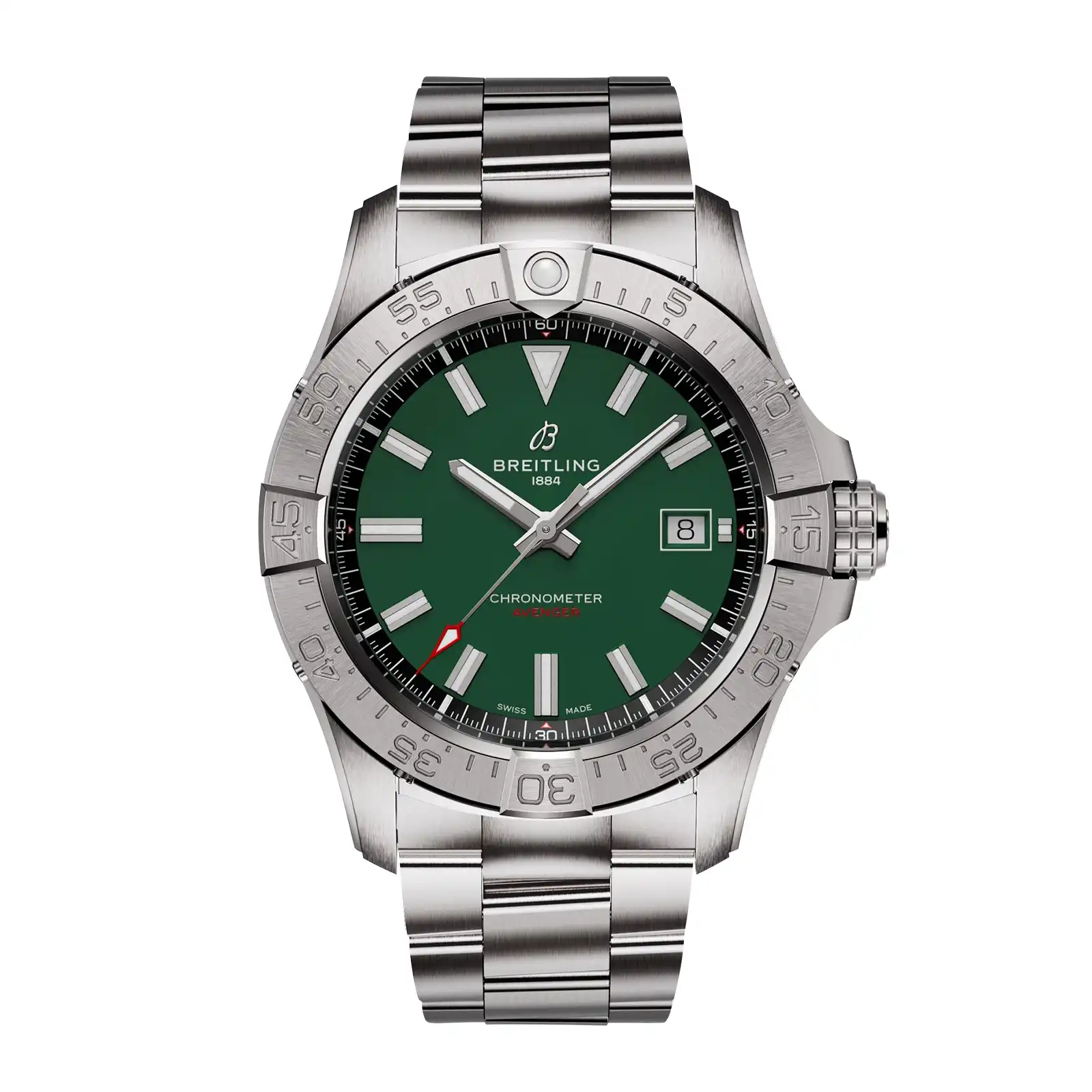Replica Breitling Avenger Automatic 42mm Mens Green Stainless Steel A17328101L1A1