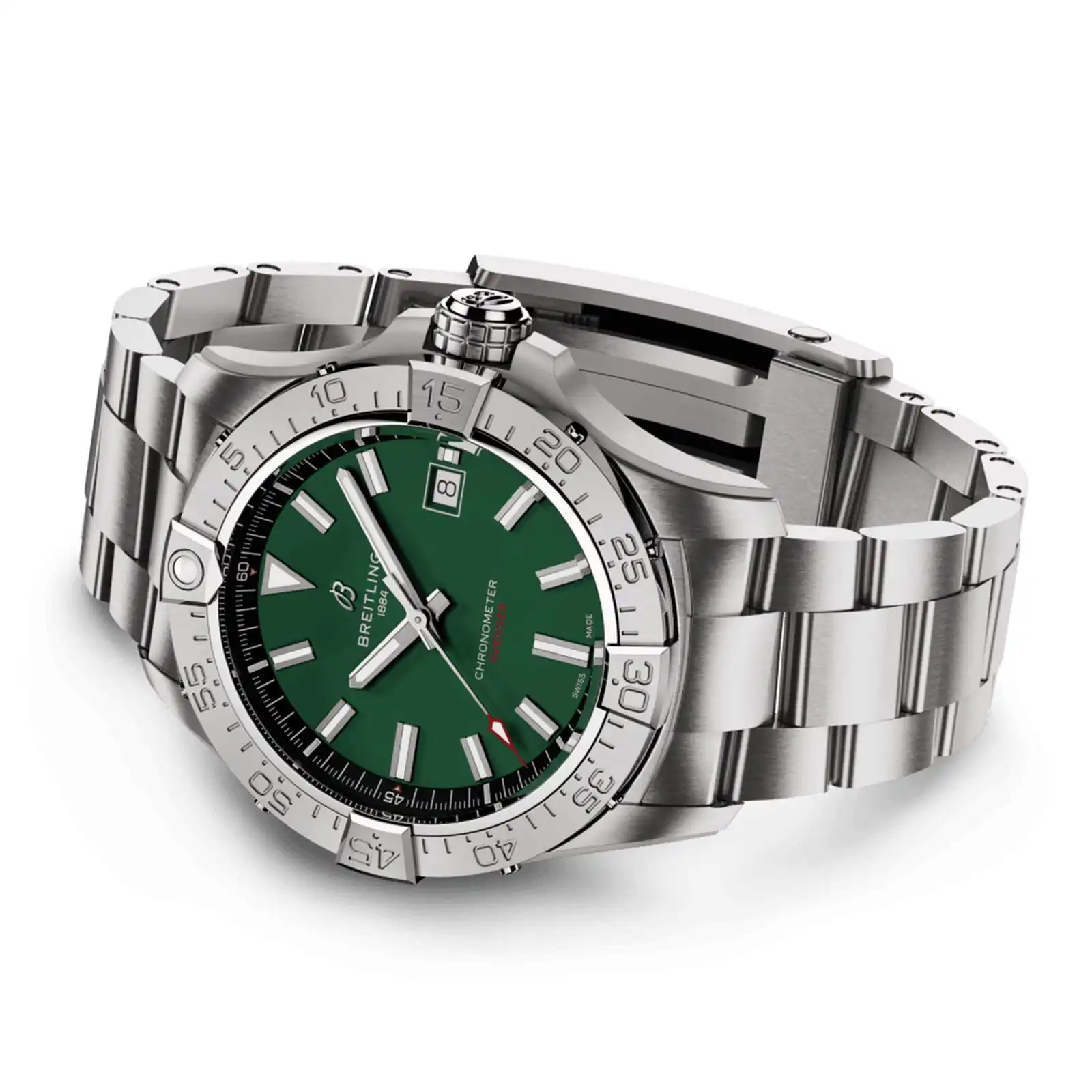 Replica Breitling Avenger Automatic 42mm Mens Green Stainless Steel A17328101L1A1 - Image 4