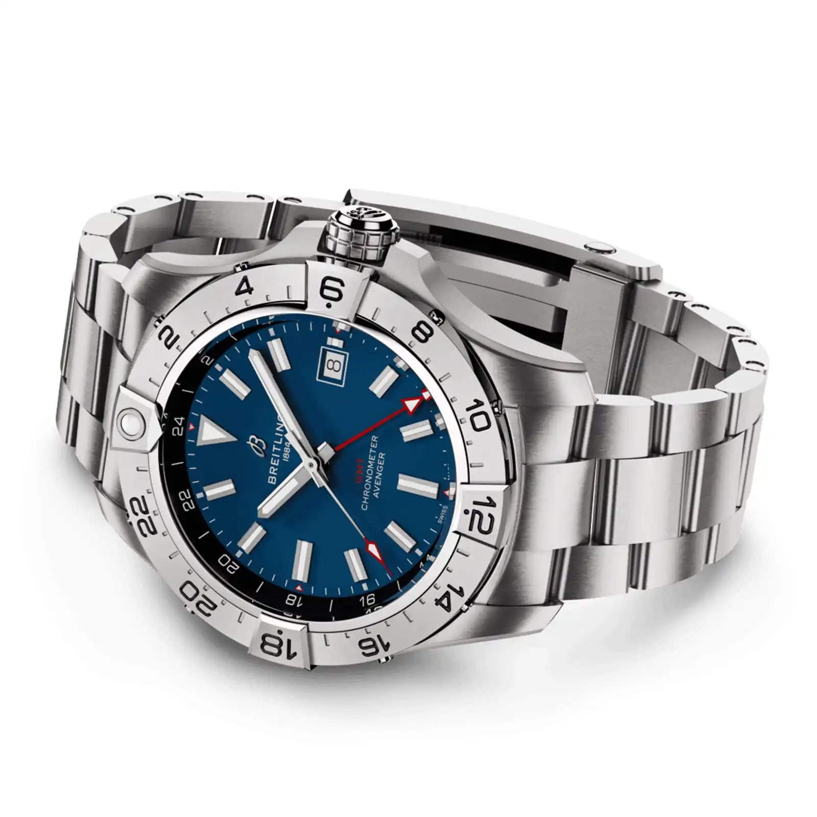 Replica Breitling Avenger Automatic GMT 44mm Mens Blue Stainless Steel A32320101C1A1 - Image 4