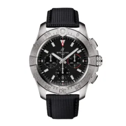 Replica Breitling Avenger Chronograph B01 44mm Mens Black Leather AB0147101B1X1