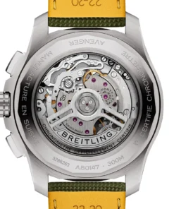 Alternative view of Replica Breitling Avenger Chronograph B01 44mm Mens Green Leather AB0147101L1X1
