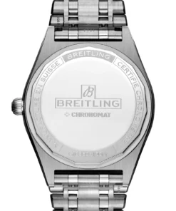 Alternative view of Replica Breitling Chronomat Automatic 36 South Sea Ice Blue Stainless Steel Bracelet Ladies G10380611C1G1