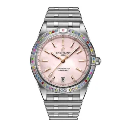 Replica Breitling Chronomat Automatic 36 South Sea Pink Stainless Steel Bracelet Ladies G10380BB1K1G1