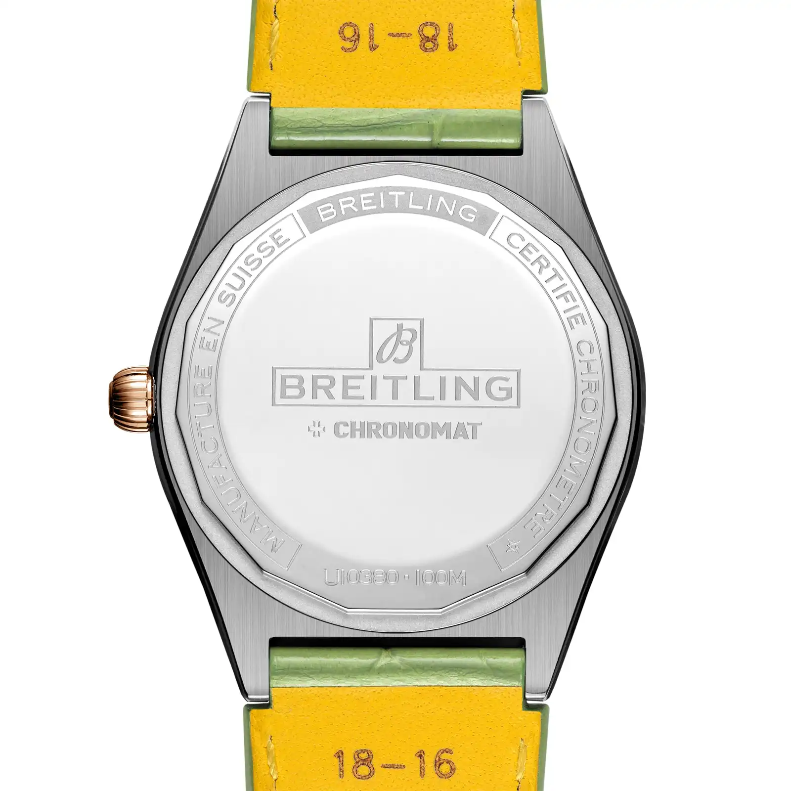 Replica Breitling Chronomat Automatic 36 South Sea Green Leather Strap Ladies U10380611L1P1 - Image 2