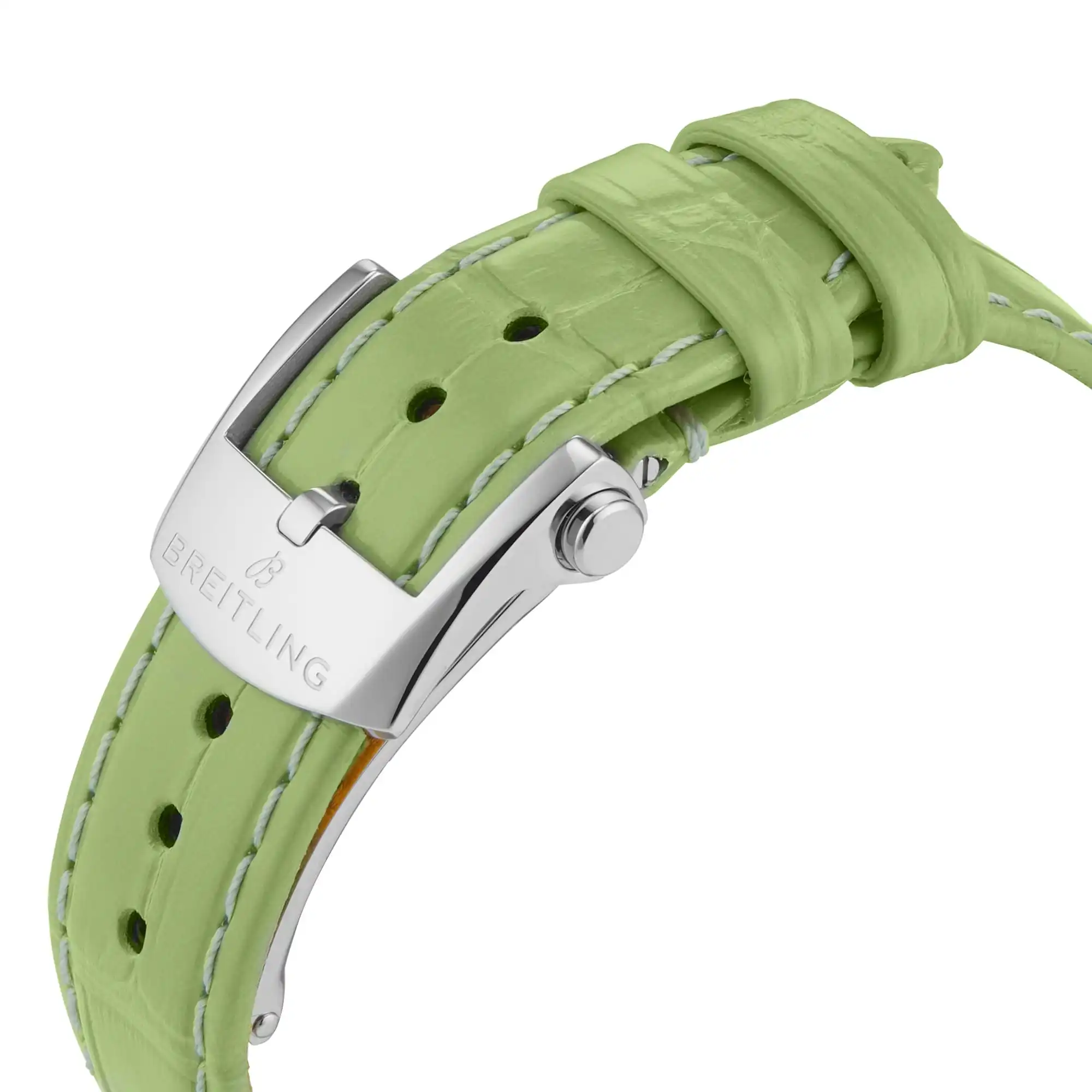 Replica Breitling Chronomat Automatic 36 South Sea Green Leather Strap Ladies U10380611L1P1 - Image 6