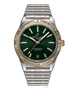 Replica Breitling Chronomat Automatic 36 South Sea Green Stainless Steel & 18ct Rose Gold Bracelet Ladies U10380611L1U1