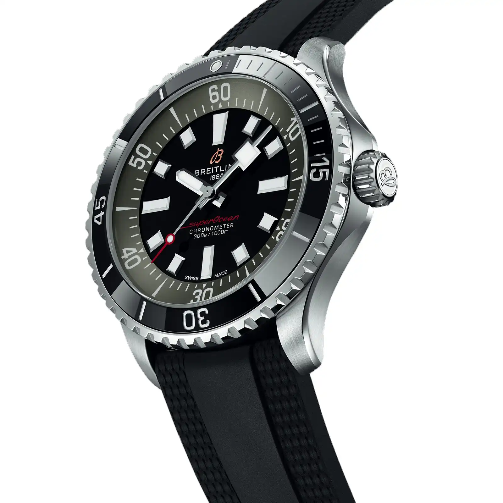 Replica Breitling Superocean Automatic 44mm UK Edition Mens Black Rubber A173765A1B1S1 - Image 2
