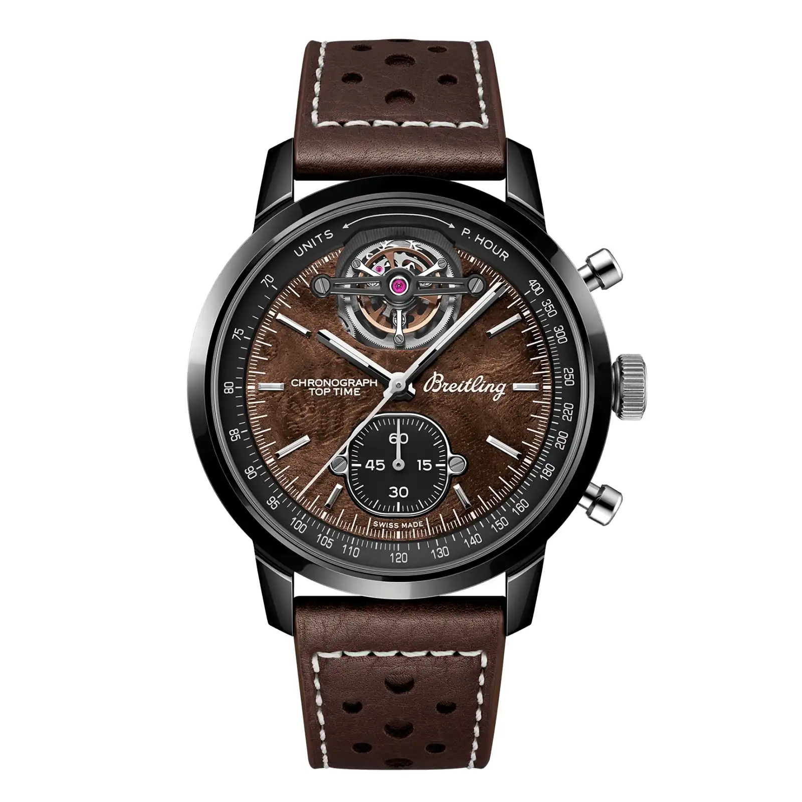 Replica Breitling Top Time B21 Chevrolet Corvette Tourbillon 44mm Mens Brown SB21252A1Q1X1