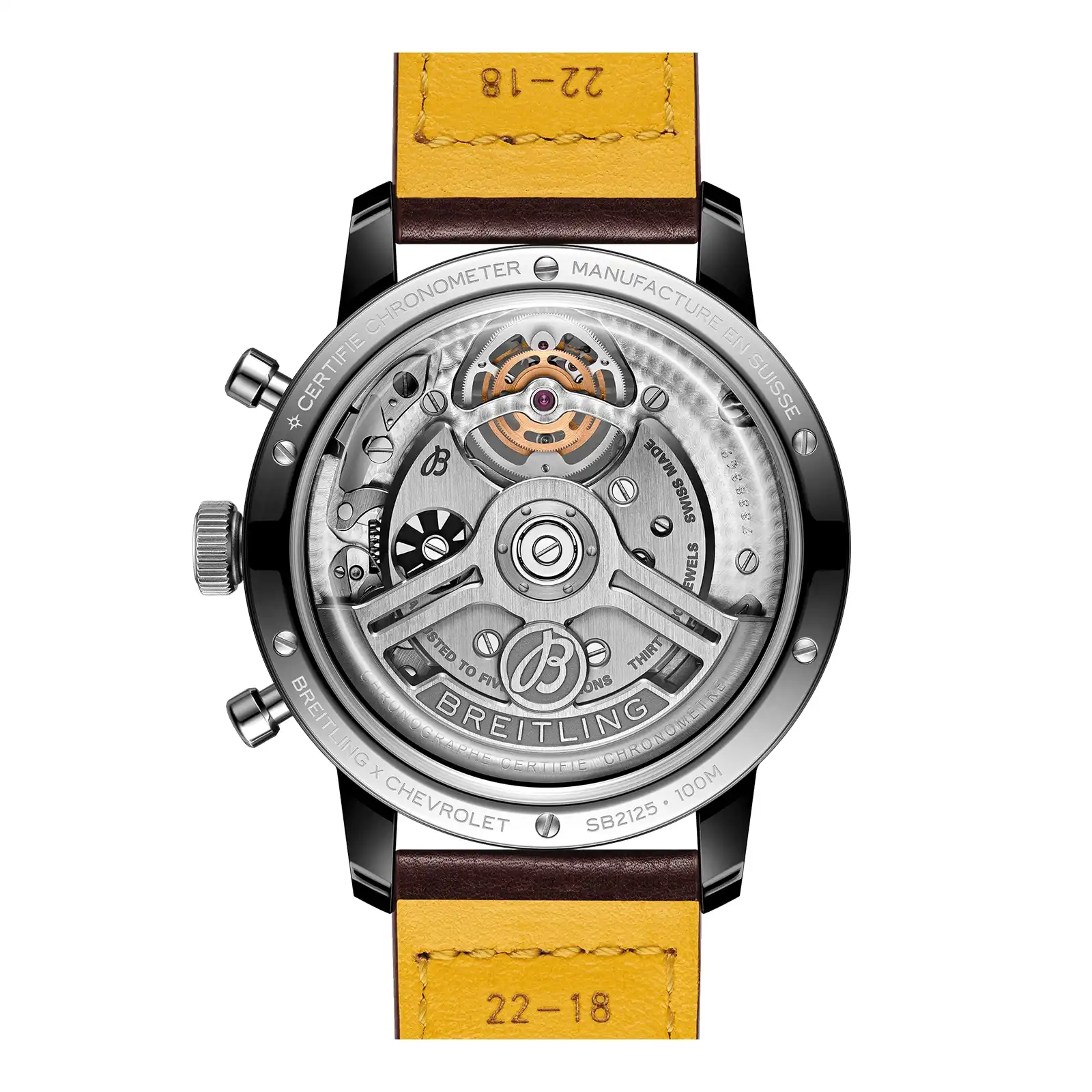 Replica Breitling Top Time B21 Chevrolet Corvette Tourbillon 44mm Mens Brown SB21252A1Q1X1 - Image 4