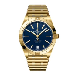 Replica Breitling Chronomat Automatic 36mm Victoria Beckham Limited Edition Ladies Midnight Blue Yellow Gold K103801A1C1K1