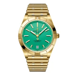 Replica Breitling Chronomat Automatic 36mm Victoria Beckham Limited Edition Ladies Peppermint Yellow Gold K103801A1L1K1