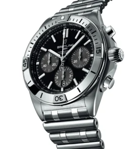 Alternative view of Replica Breitling Chronomat B01 UK Exclusive 42mm Mens Black AB01341B1B1A1