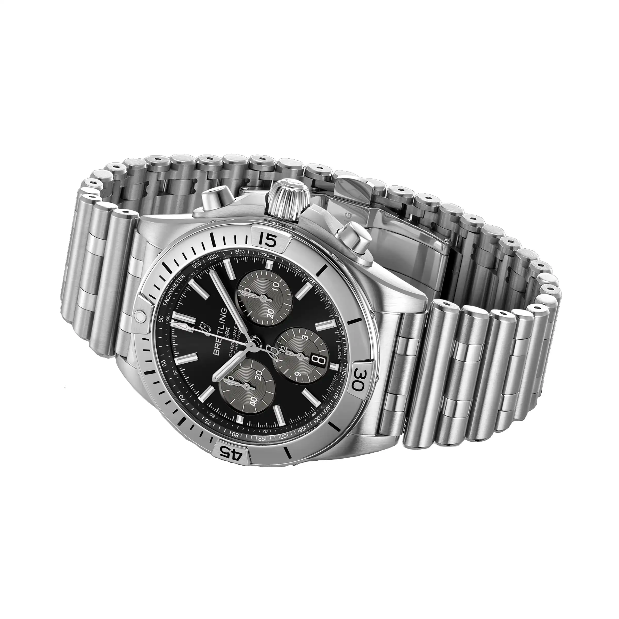 Replica Breitling Chronomat B01 UK Exclusive 42mm Mens Black AB01341B1B1A1 - Image 4