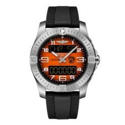 Replica Breitling Aerospace B70 Orbiter 25th Anniversary 43mm Mens Orange Rubber EB70101A1O1S1