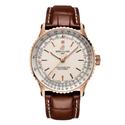 Replica Breitling Navitimer Automatic 41mm Mens Silver 18k Rose Gold R17329F41G1P1