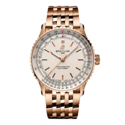 Replica Breitling Navitimer Automatic 41mm Mens Silver 18k Red Gold R17329F41G1R1