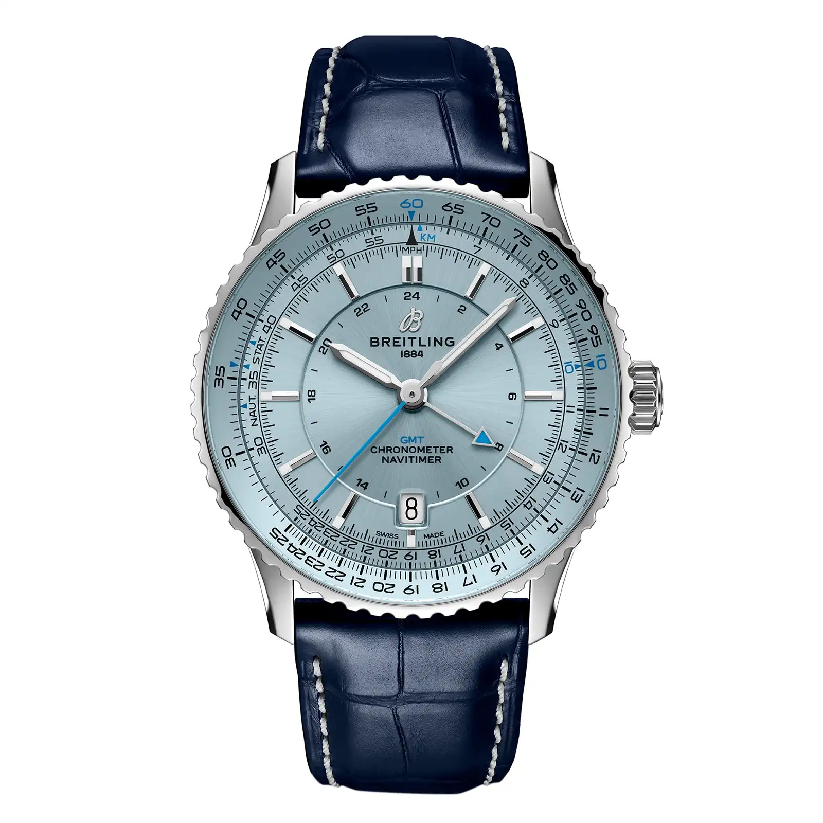 Replica Breitling Navitimer Automatic GMT 41mm Mens Light Blue A32310171C1P1