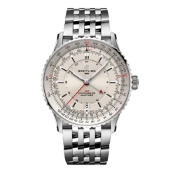 Replica Breitling Navitimer Automatic GMT 41mm Mens Silver Stainless Steel A32310211G1A1