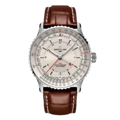 Replica Breitling Navitimer Automatic GMT 41mm Mens Silver A32310211G1P1