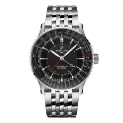 Replica Breitling Navitimer Automatic GMT 41mm Mens Black Stainless Steel A32310251B1A1