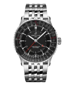 Replica Breitling Navitimer Automatic GMT 41mm Mens Black Stainless Steel A32310251B1A1