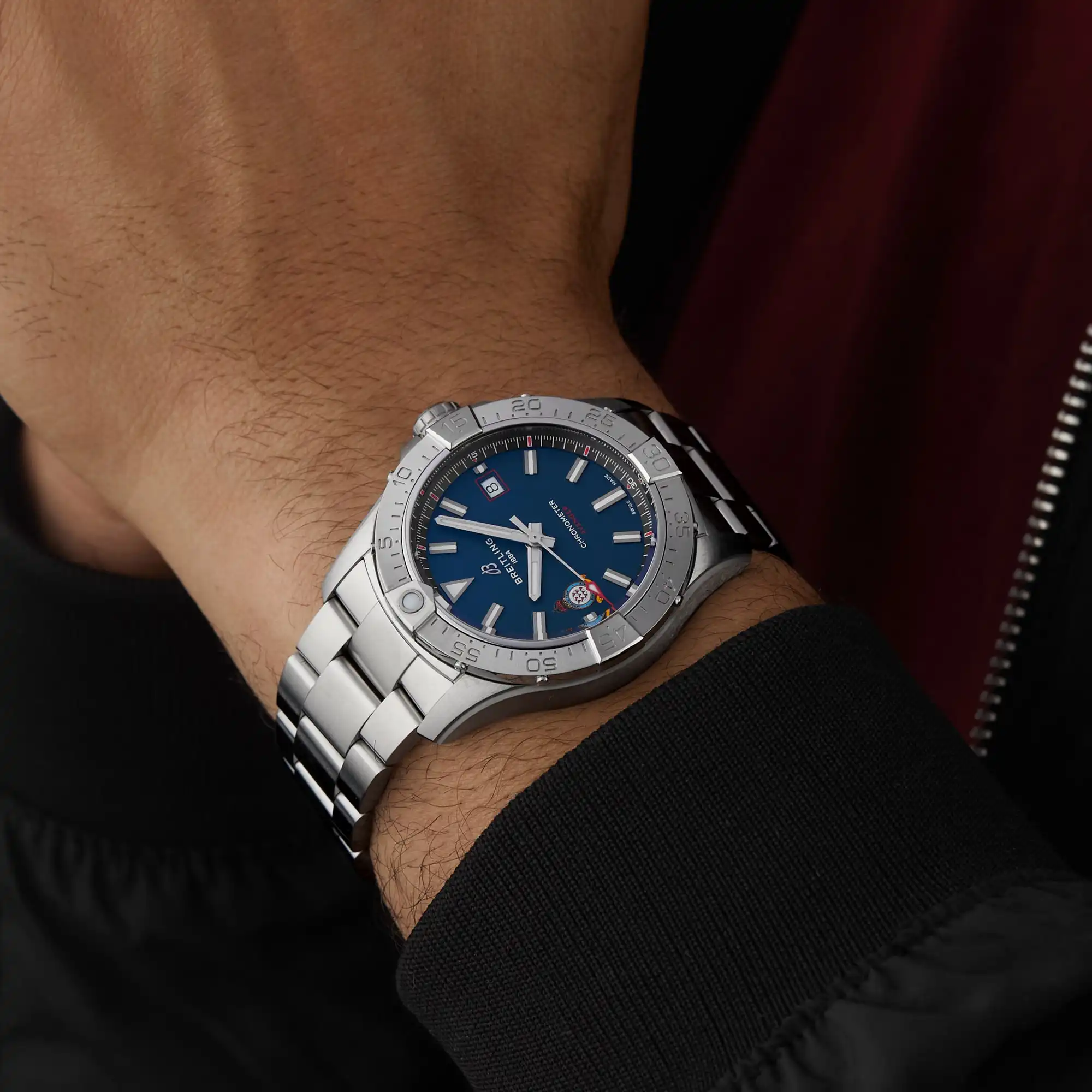 Replica Breitling Avenger Red Arrows 60th Anniversary Edition 42mm Mens Blue A173281A1C1A1 - Image 6