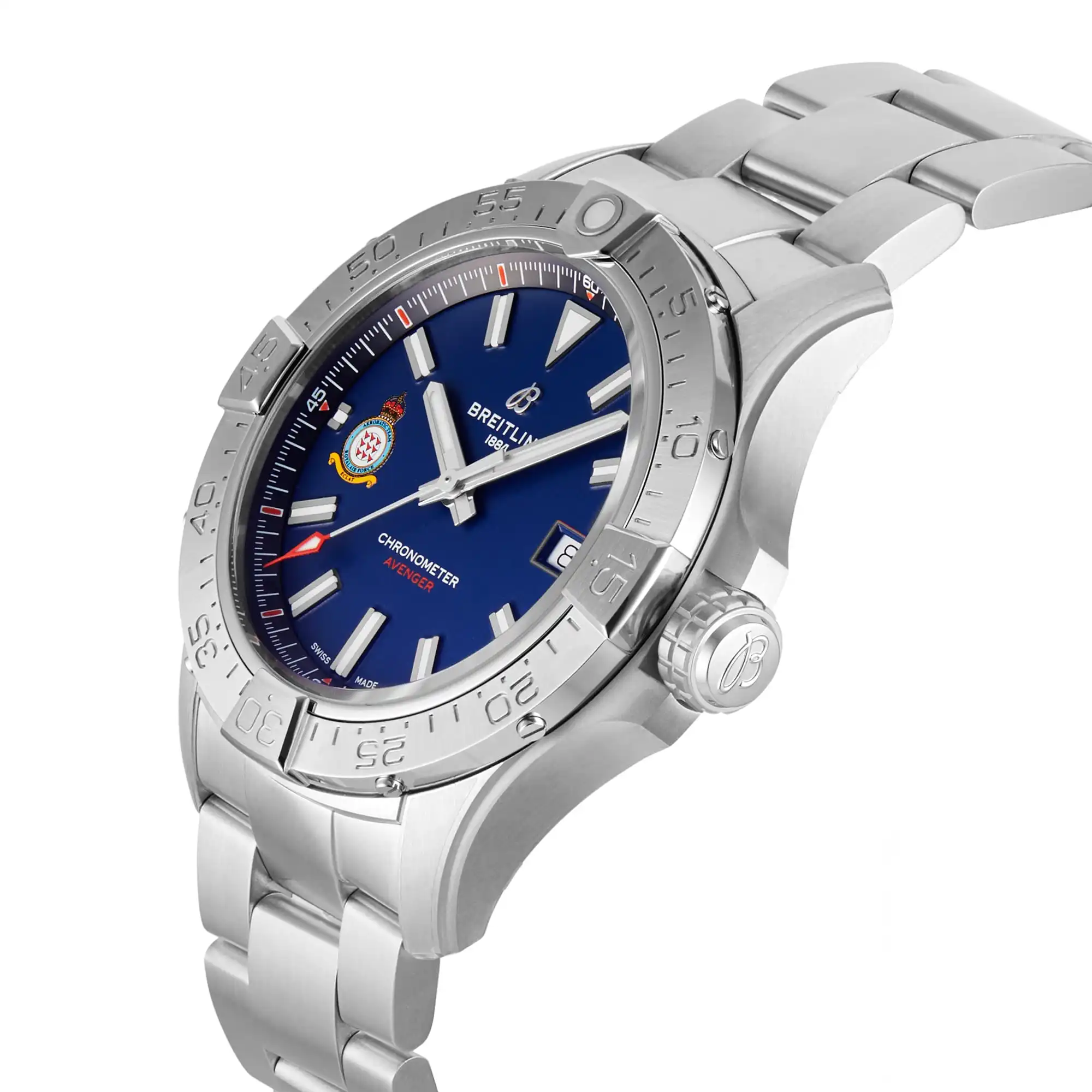 Replica Breitling Avenger Red Arrows 60th Anniversary Edition 42mm Mens Blue A173281A1C1A1 - Image 9