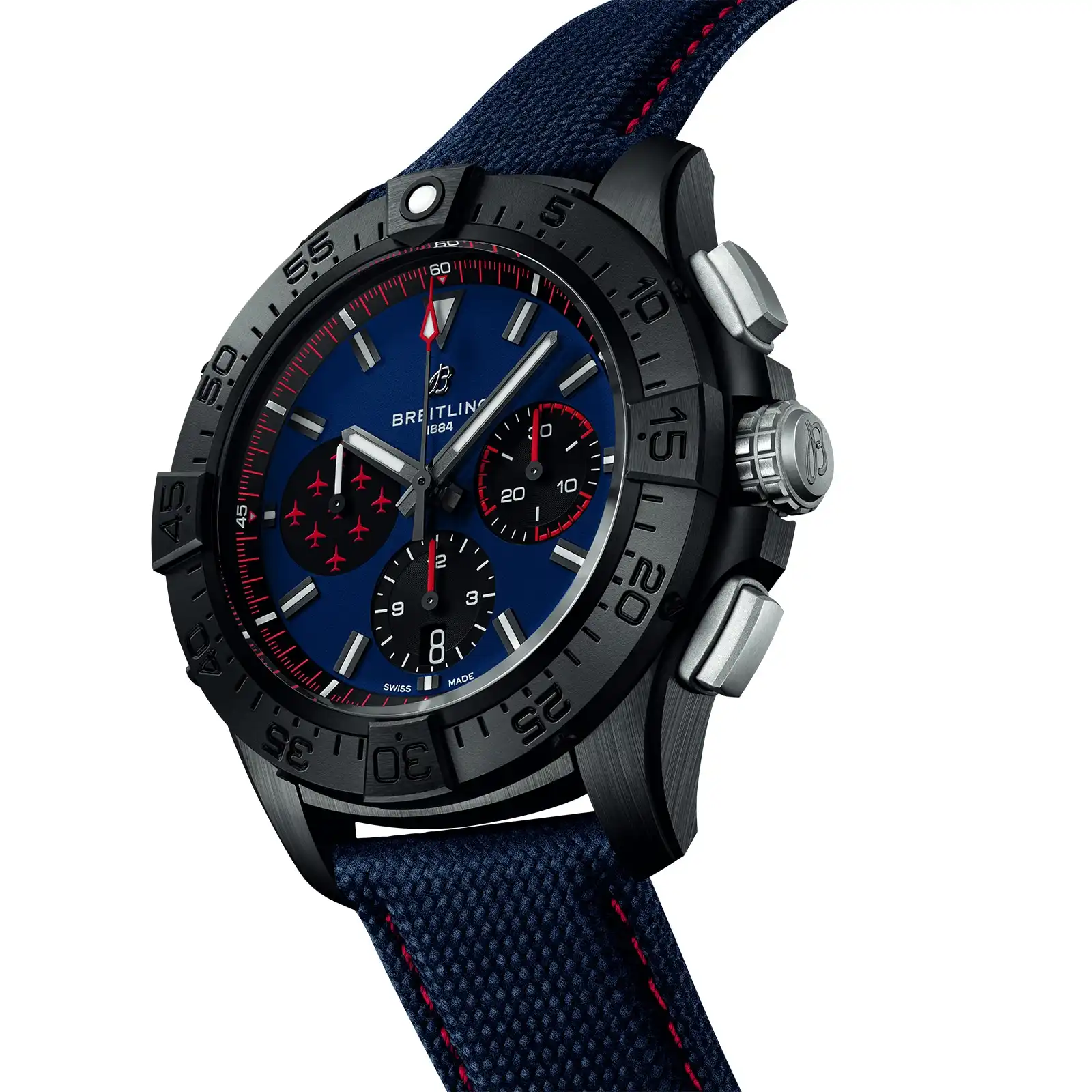 Replica Breitling Avenger B01 Chronograph Red Arrows 44mm Mens Blue SB01475A1C1X1 - Image 2