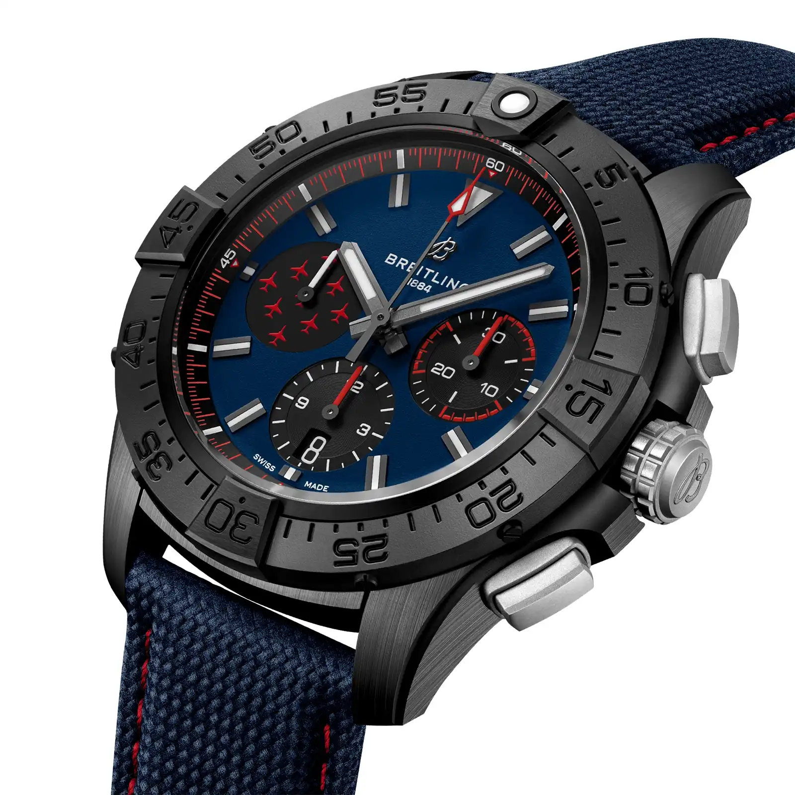 Replica Breitling Avenger B01 Chronograph Red Arrows 44mm Mens Blue SB01475A1C1X1 - Image 3