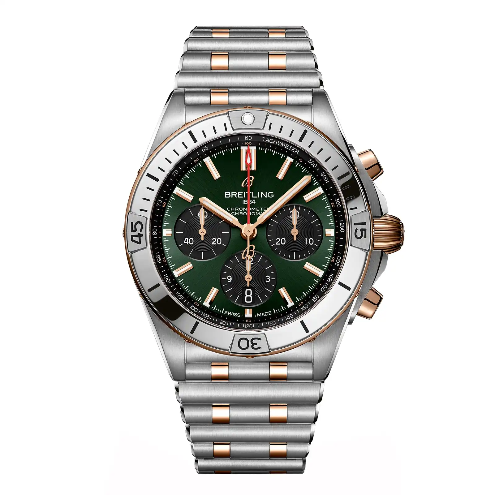 Replica Breitling Chronomat B01 Chronograph 42mm Mens Green UB0134131L1U1