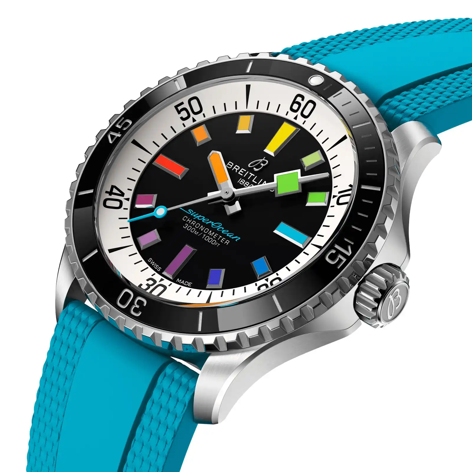 Replica Breitling Superocean Automatic 42mm Mens Blue Rubber A17375211B2S1 - Image 3